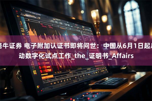 倍牛证券 电子附加认证书即将问世：中国从6月1日起启动数字化试点工作_the_证明书_Affairs