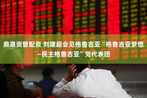 鼎晟资管配资 刘建超会见格鲁吉亚“格鲁吉亚梦想—民主格鲁吉亚”党代表团